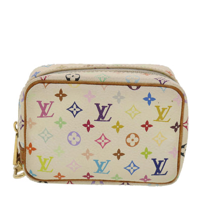 Louis Vuitton  Monogram Multicolor Trousse Wapity Pouch White M58033 Auth 36551