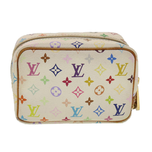 Louis Vuitton  Monogram Multicolor Trousse Wapity Pouch White M58033 Auth 36551