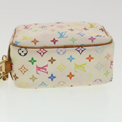 Louis Vuitton  Monogram Multicolor Trousse Wapity Pouch White M58033 Auth 36551