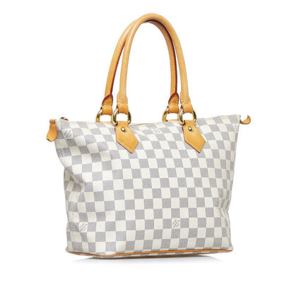 Louis Vuitton Damière Azur Salée PM Handbag N51186 White PVC Leather  Louis Vuitton