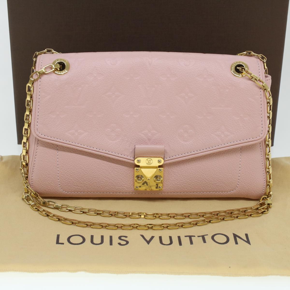 LOUIS VUITTON Empreinte Saint Germain PM Shoulder Rose valerine M50353 LV 36744A