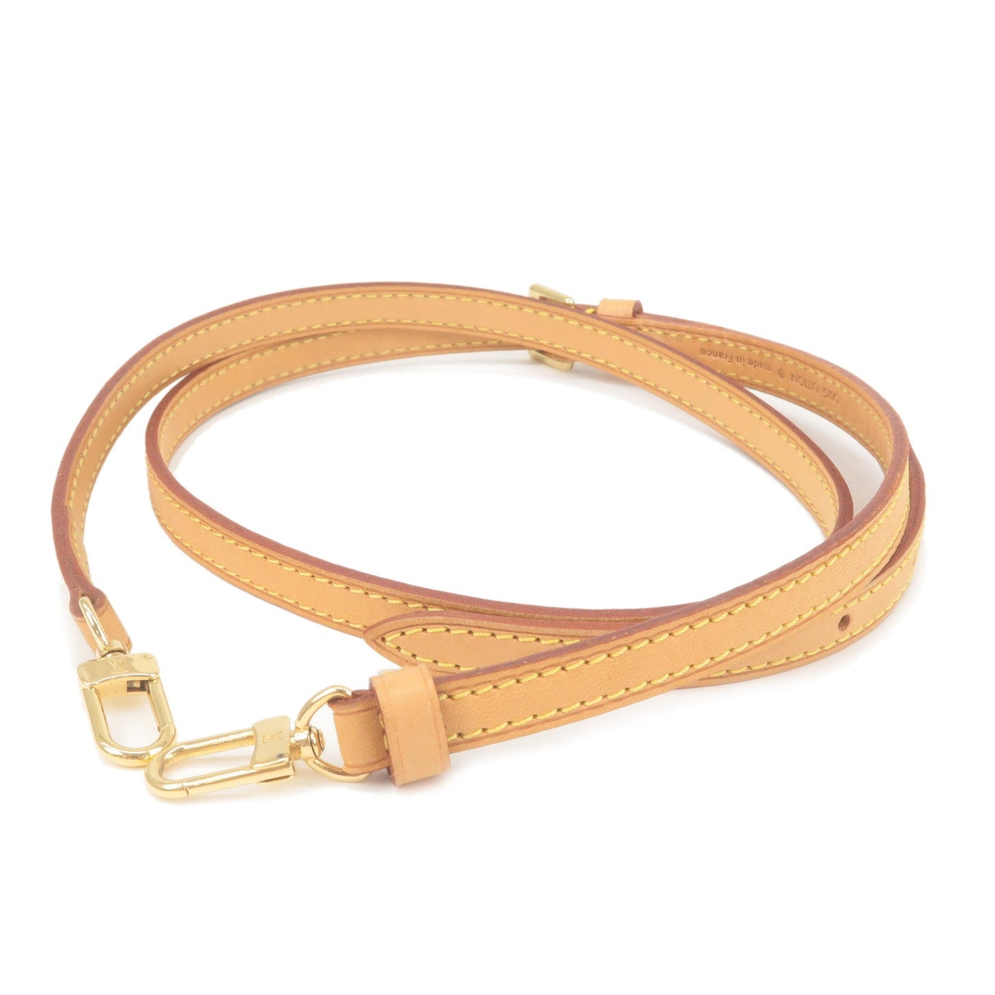 Louis Vuitton Leather Shoulder Strap Beige Adjustable J52314