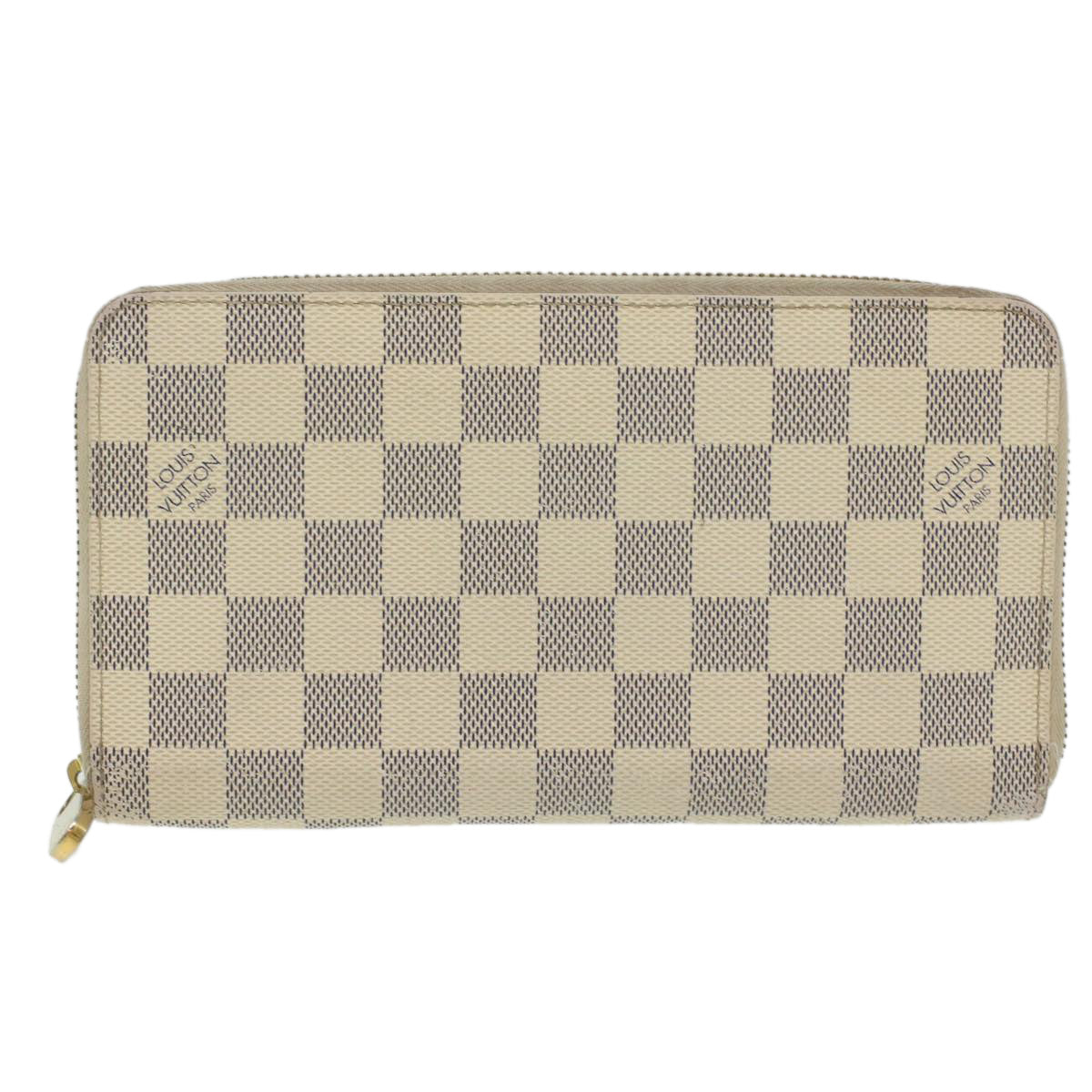 Louis Vuitton  Damier Azur Zippy Organizer Long Wallet N60012 LV Auth 36803