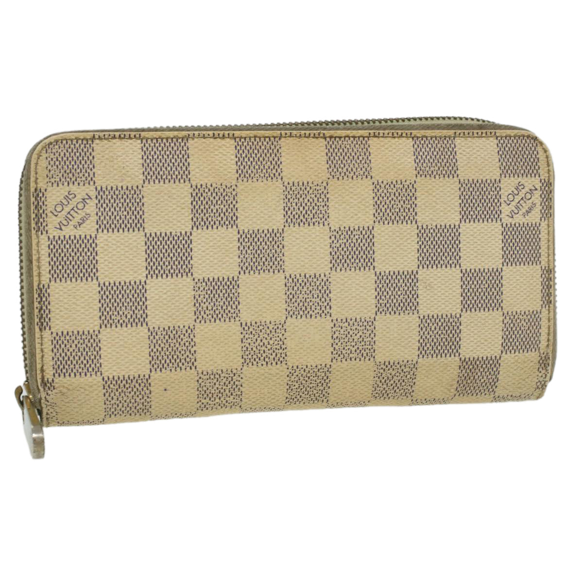 Louis Vuitton  Damier Azur Zippy Wallet Long Wallet N60019 LV Auth 36843