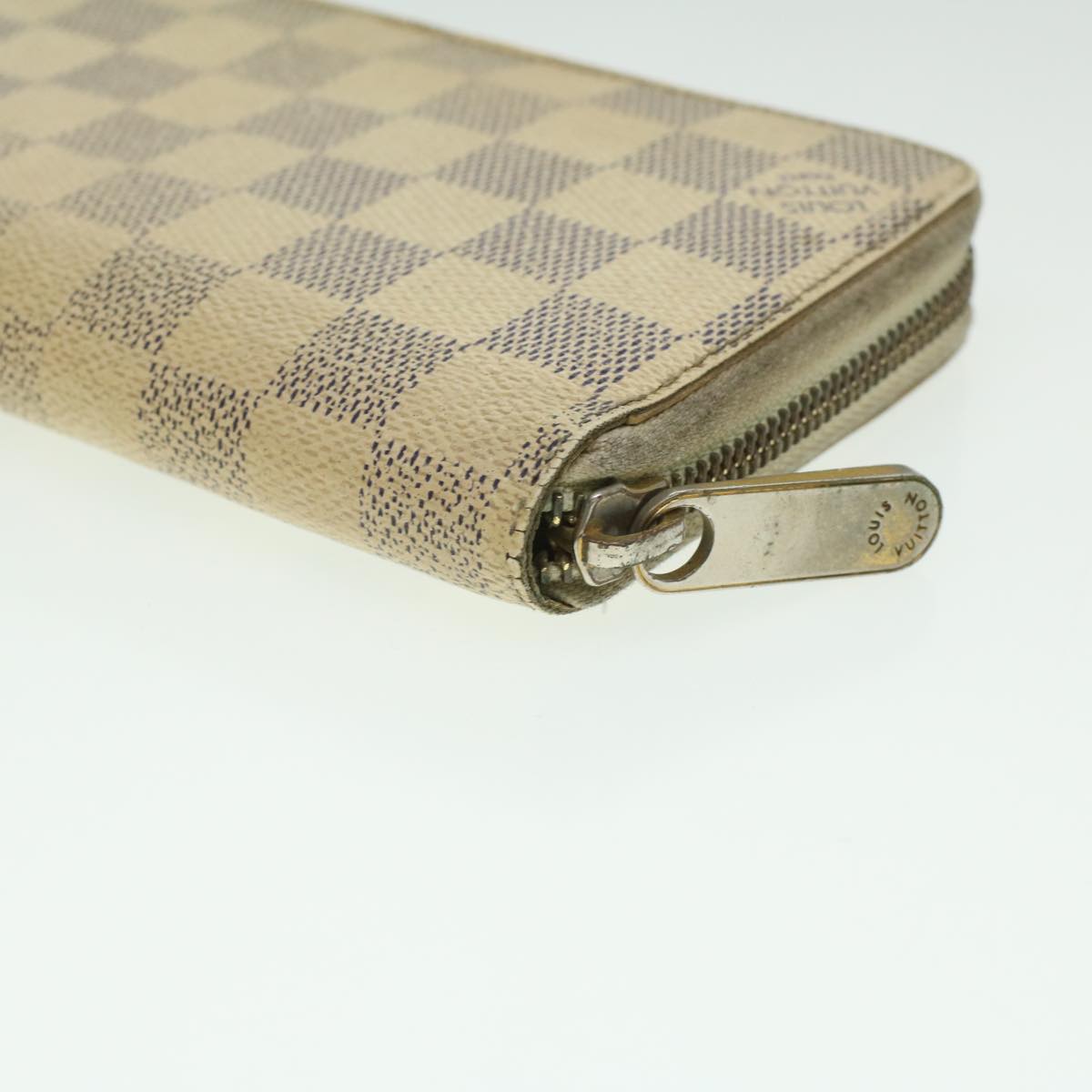 Louis Vuitton  Damier Azur Zippy Wallet Long Wallet N60019 LV Auth 36843