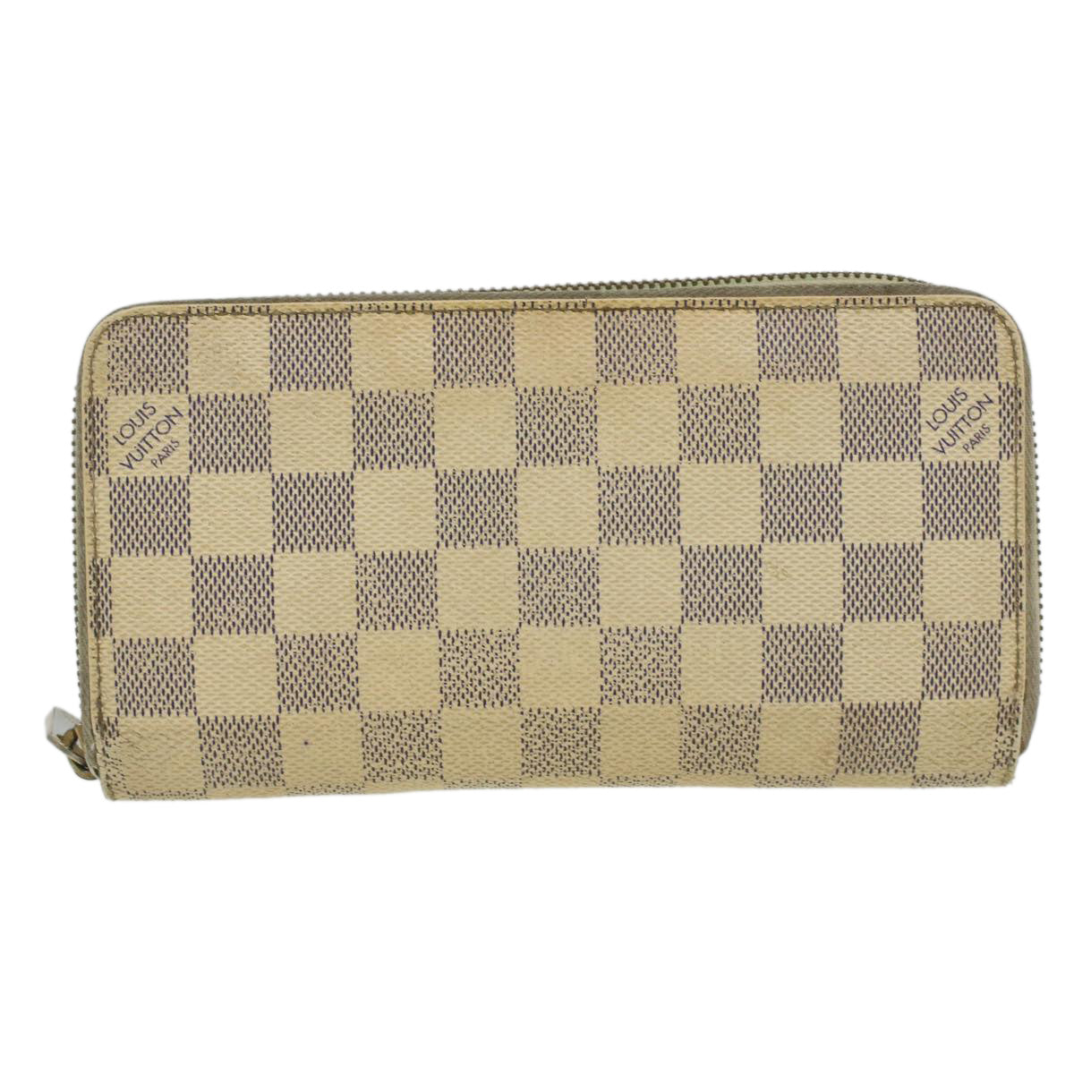 Louis Vuitton  Damier Azur Zippy Wallet Long Wallet N60019 LV Auth 36843