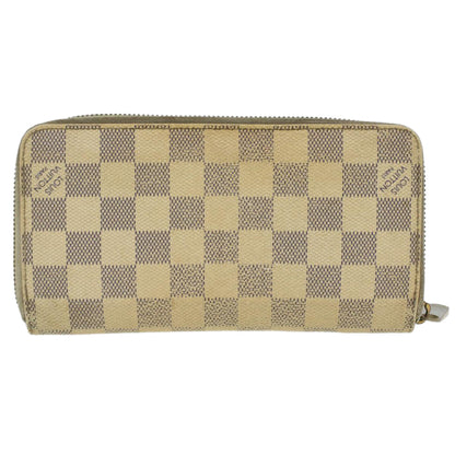 Louis Vuitton  Damier Azur Zippy Wallet Long Wallet N60019 LV Auth 36843