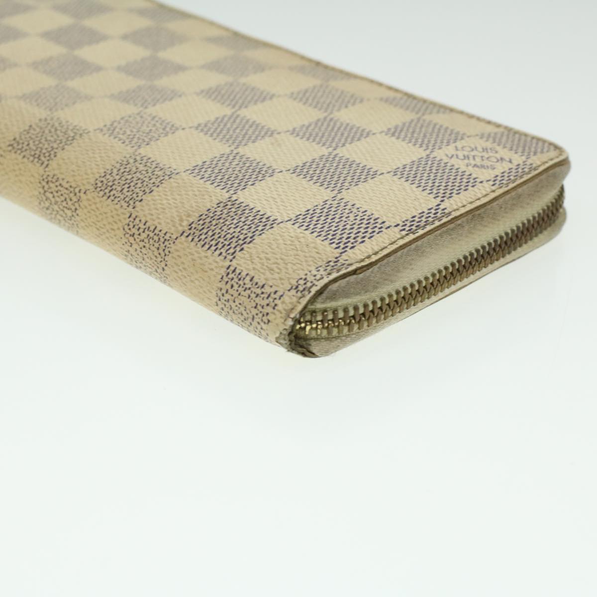 Louis Vuitton  Damier Azur Zippy Wallet Long Wallet N60019 LV Auth 36843