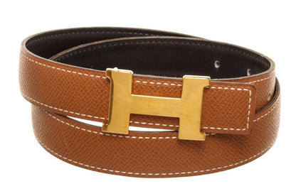 Hermes Brown Leather Constance Belt