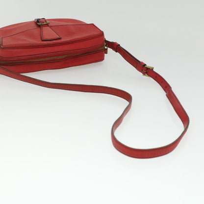 Louis Vuitton  Epi June Feuille Shoulder Bag Red M52157 LV Auth 36897