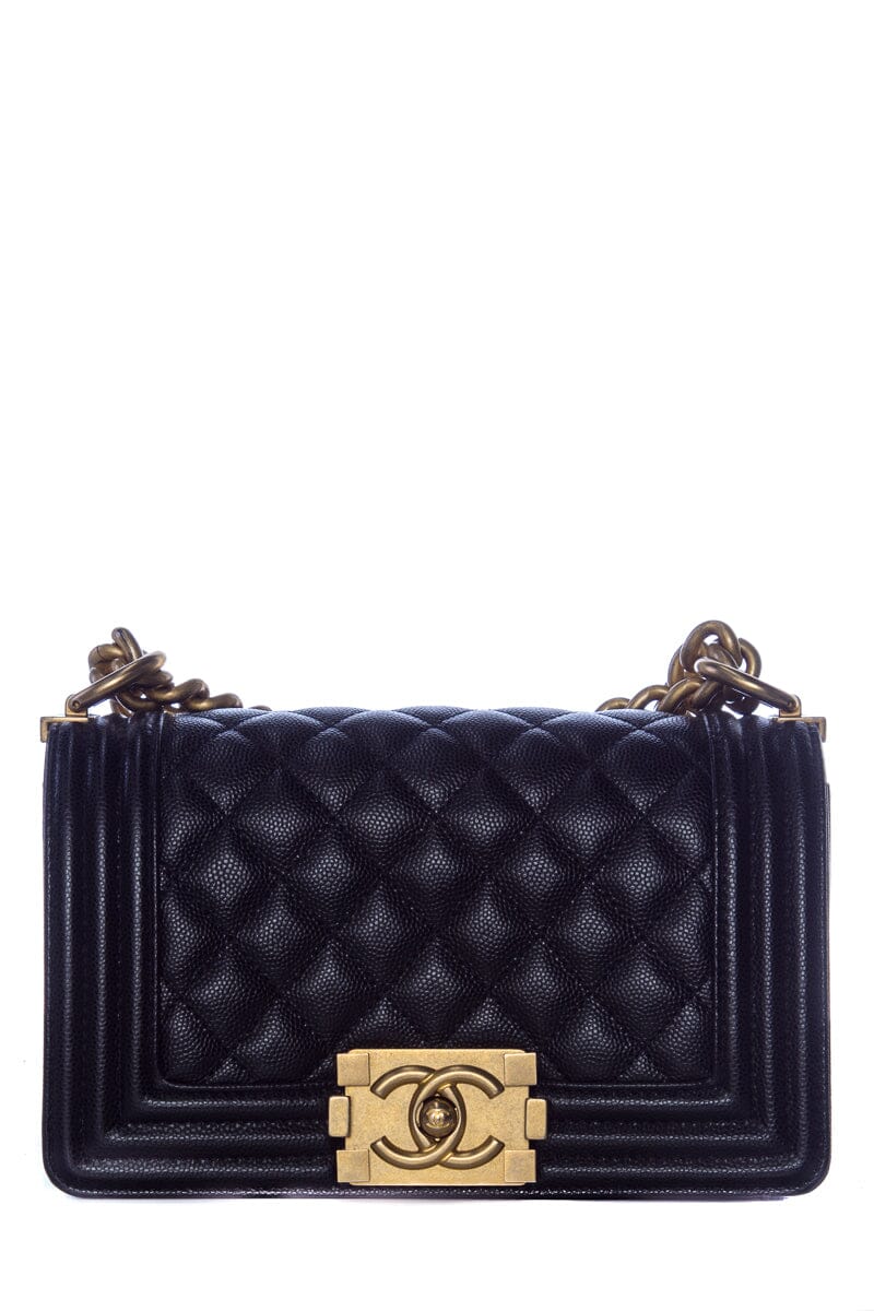 Chanel Black Small Boy Bag GHW HandBag