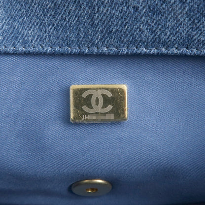 Chanel Chanel Denim Small Flap Chain Shoulder Bag Blue AS3134