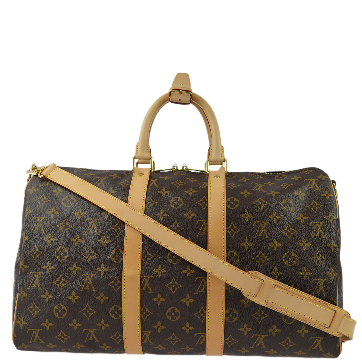 Louis Vuitton 2008 Monogram Keepall Bandouliere 45 Handbag M41418