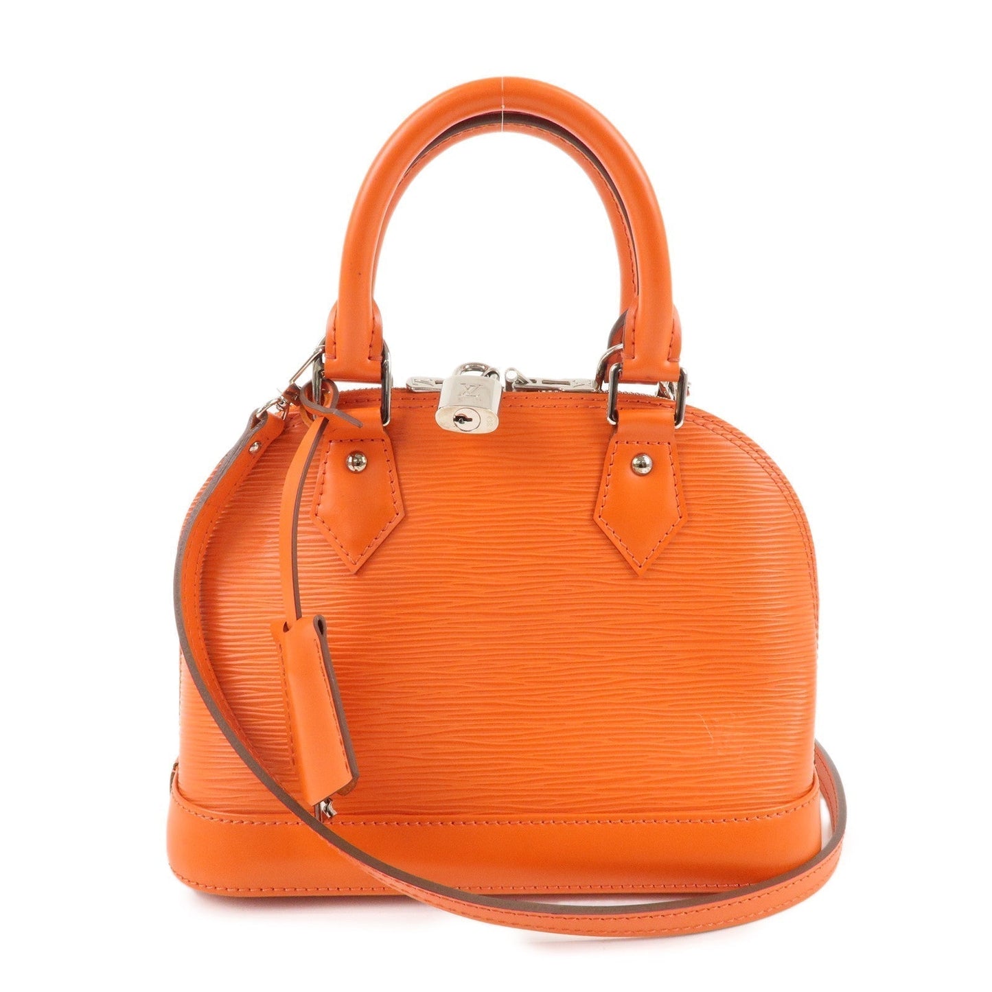 Louis Vuitton Epi Alma BB 2Way Bag Hand Bag Orange M40854