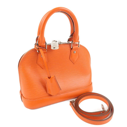 Louis Vuitton Epi Alma BB 2Way Bag Hand Bag Orange M40854