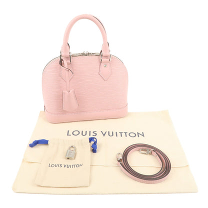 Louis Vuitton Epi Alma BB 2Way Hand Bag Rose Ballerine M41327