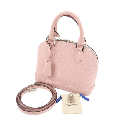 Louis Vuitton Epi Alma BB 2Way Hand Bag Rose Ballerine M41327