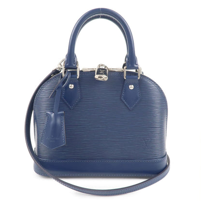 Louis Vuitton Epi Alma BB 2Way Hand Bag Andigo Blue M40855