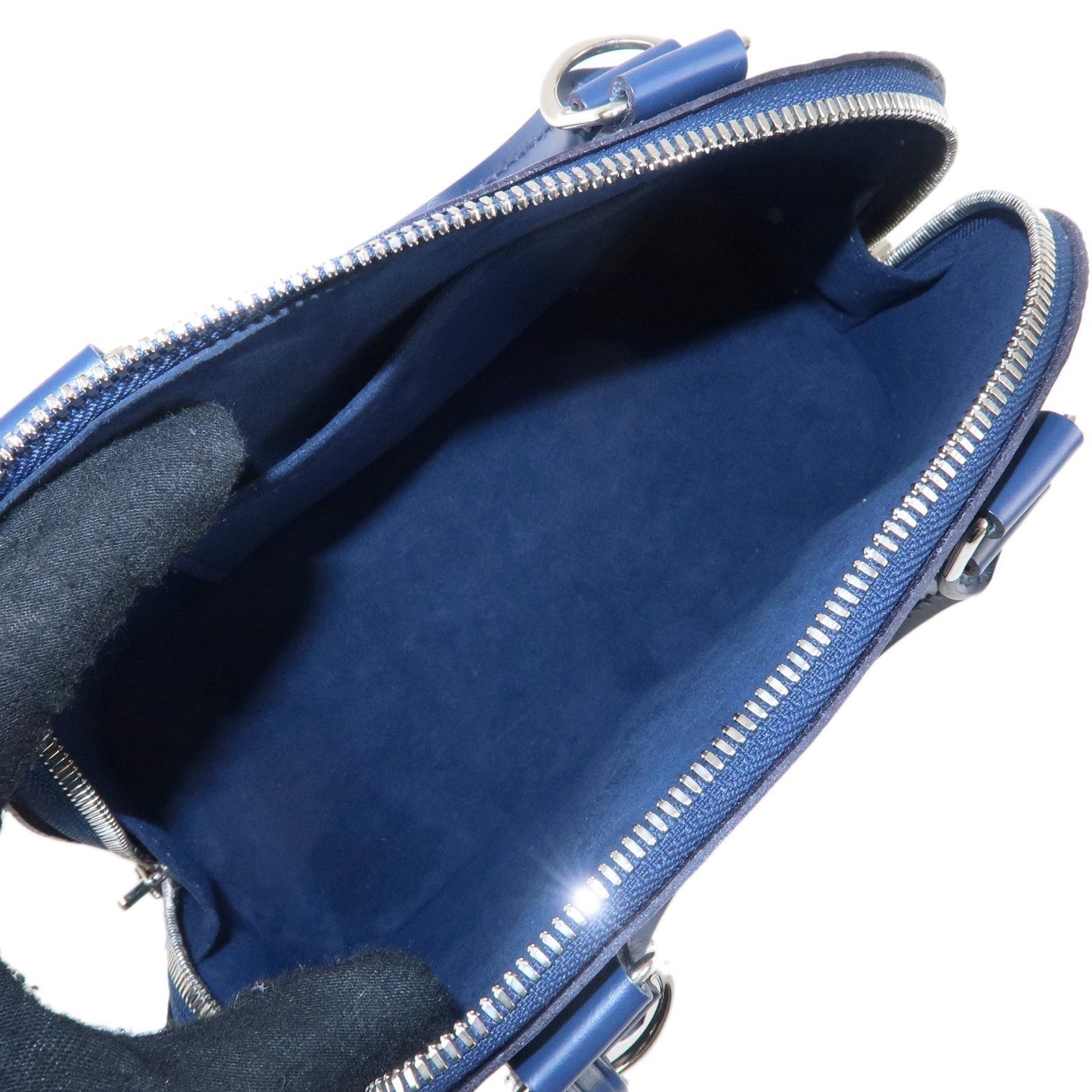 Louis Vuitton Epi Alma BB 2Way Hand Bag Andigo Blue M40855