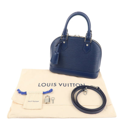 Louis Vuitton Epi Alma BB 2Way Hand Bag Andigo Blue M40855