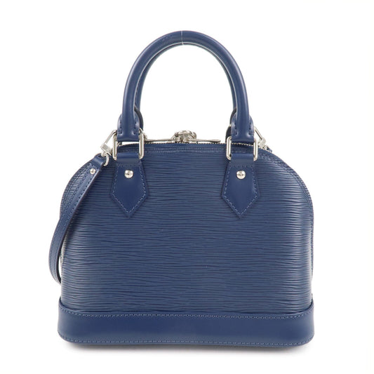 Louis Vuitton Epi Alma BB 2Way Hand Bag Andigo Blue M40855