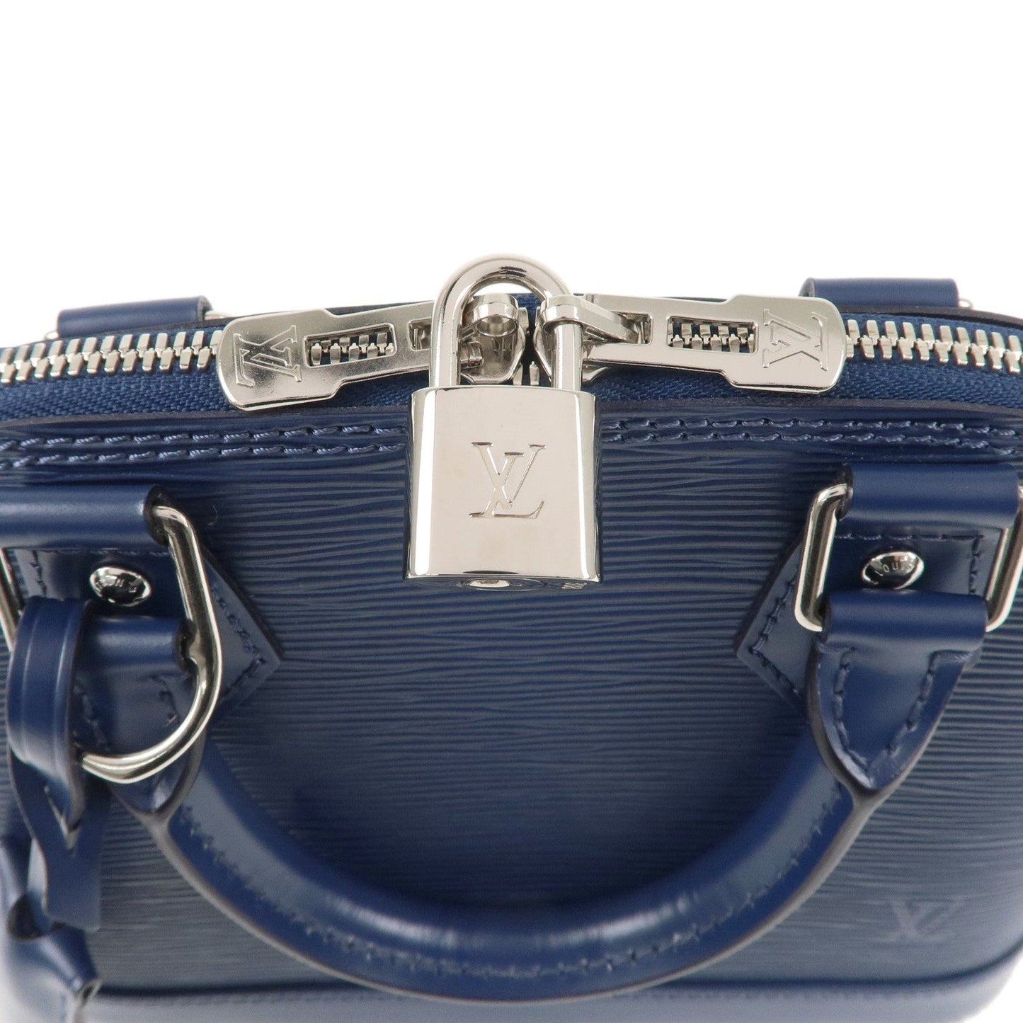 Louis Vuitton Epi Alma BB 2Way Hand Bag Andigo Blue M40855