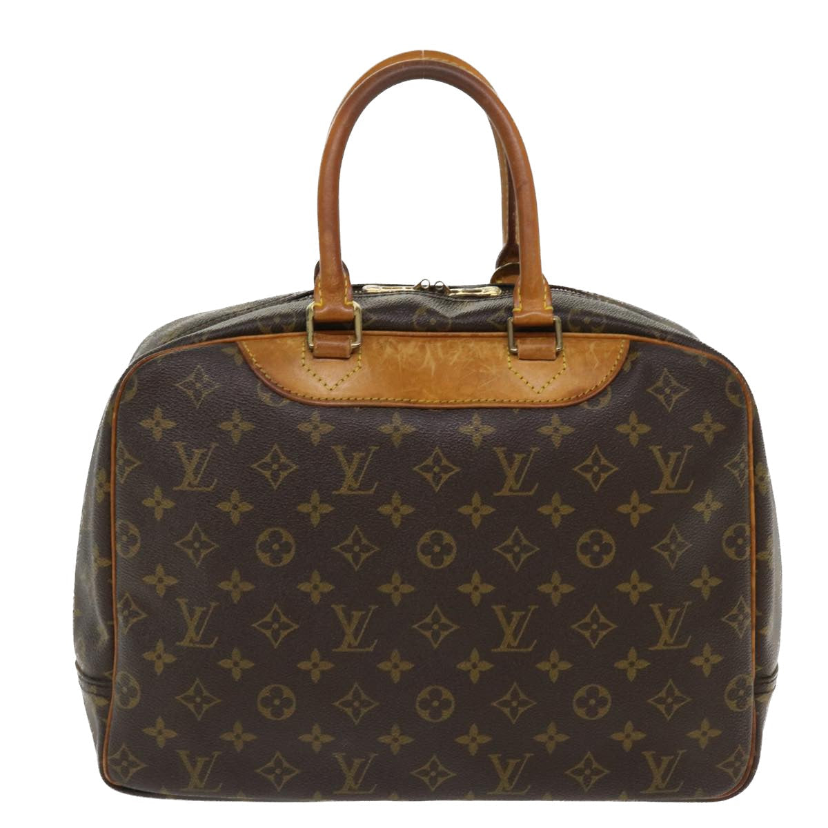 Louis Vuitton  Monogram Deauville Hand Bag M47270 LV Auth 37431