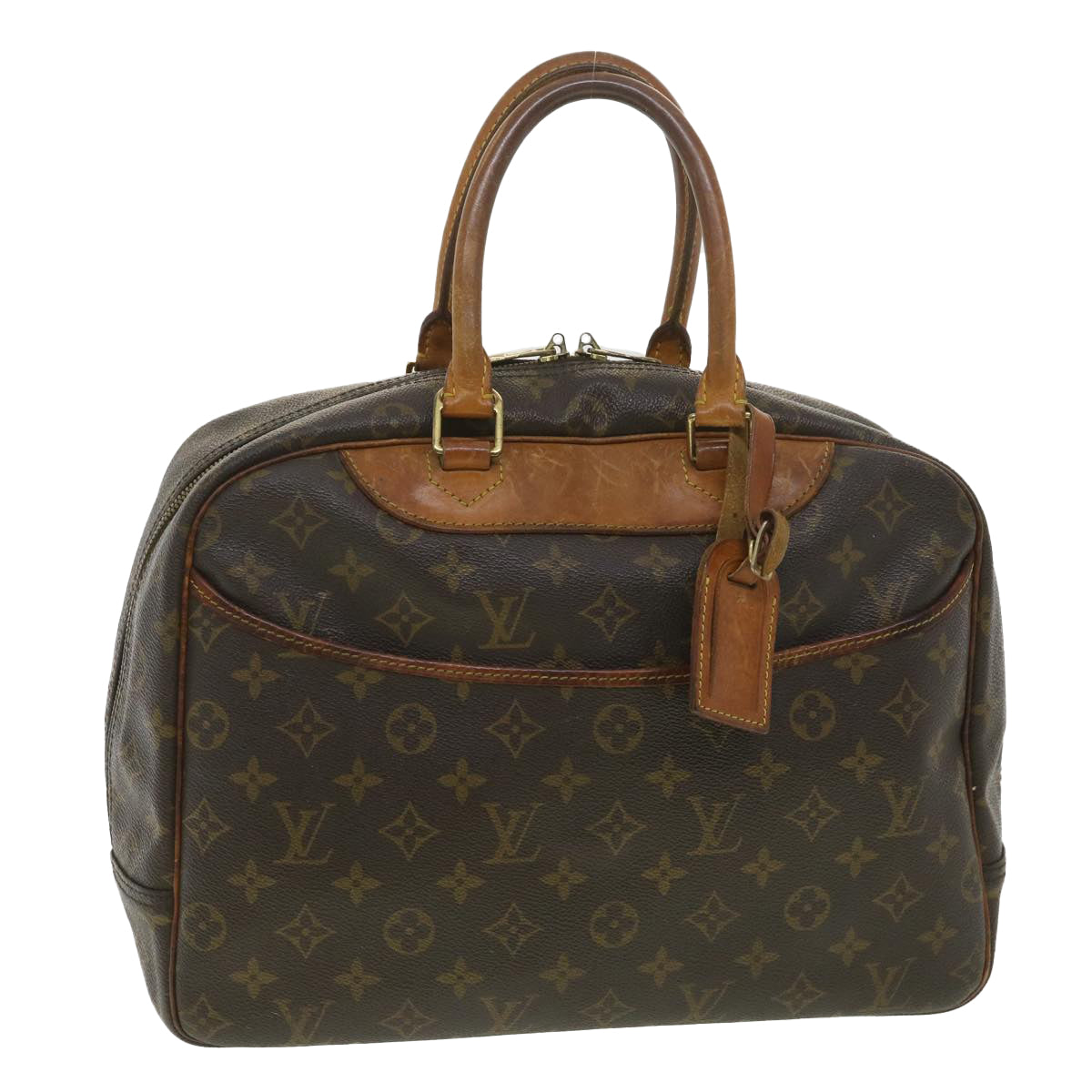 Louis Vuitton  Monogram Deauville Hand Bag M47270 LV Auth 37604