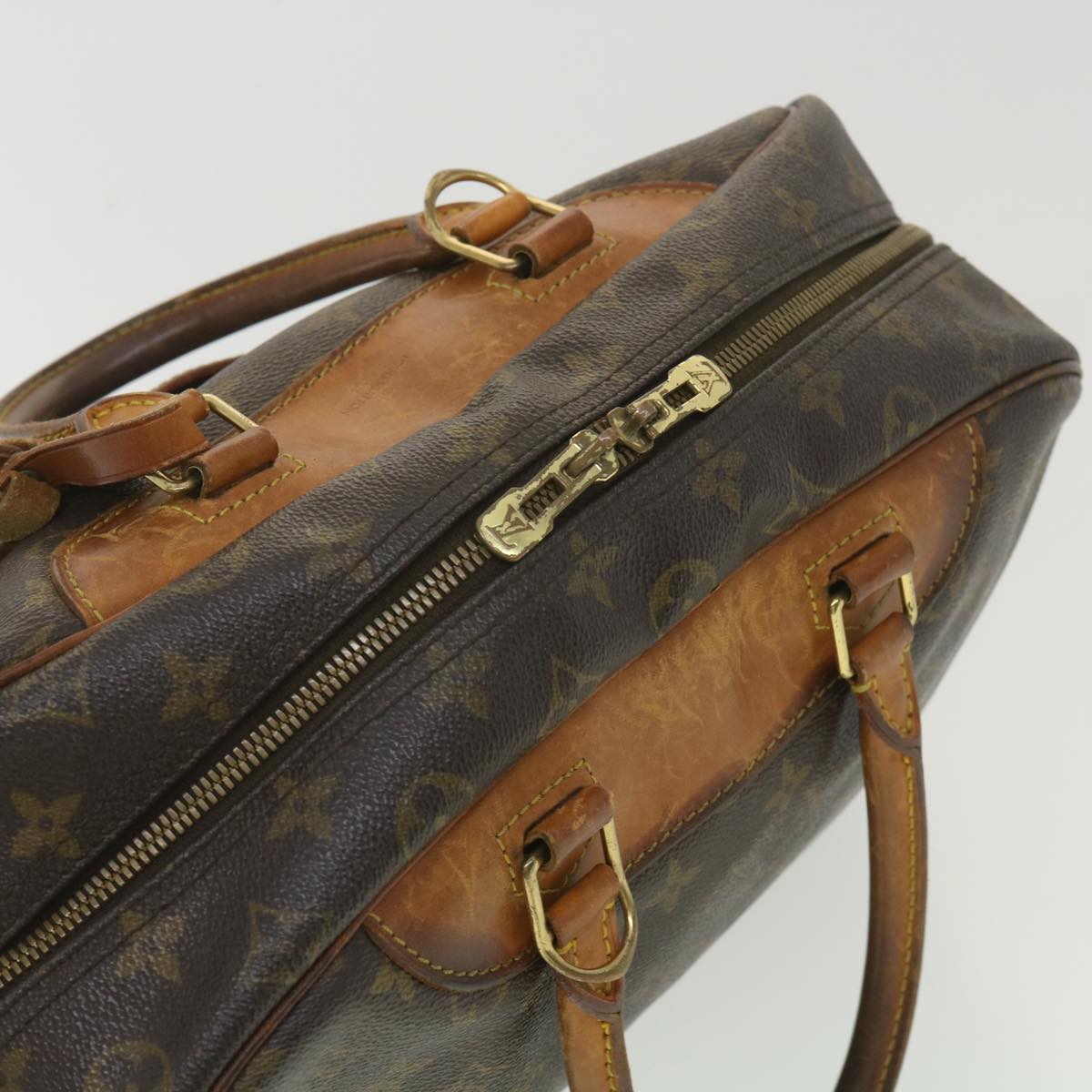 Louis Vuitton  Monogram Deauville Hand Bag M47270 LV Auth 37604