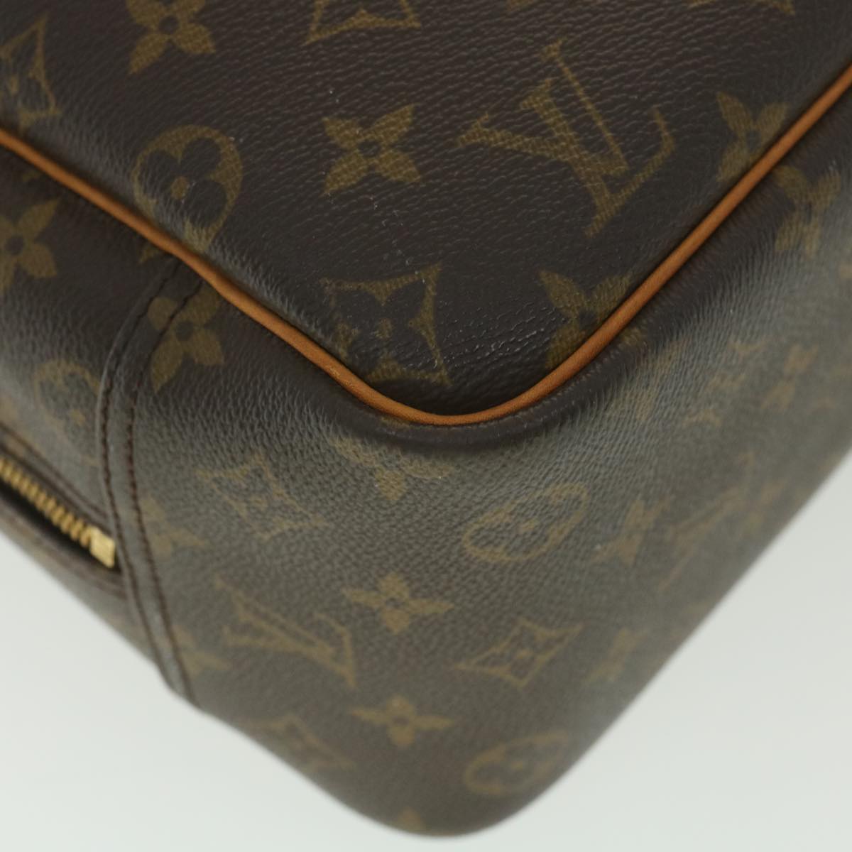 Louis Vuitton  Monogram Deauville Hand Bag M47270 LV Auth 37605