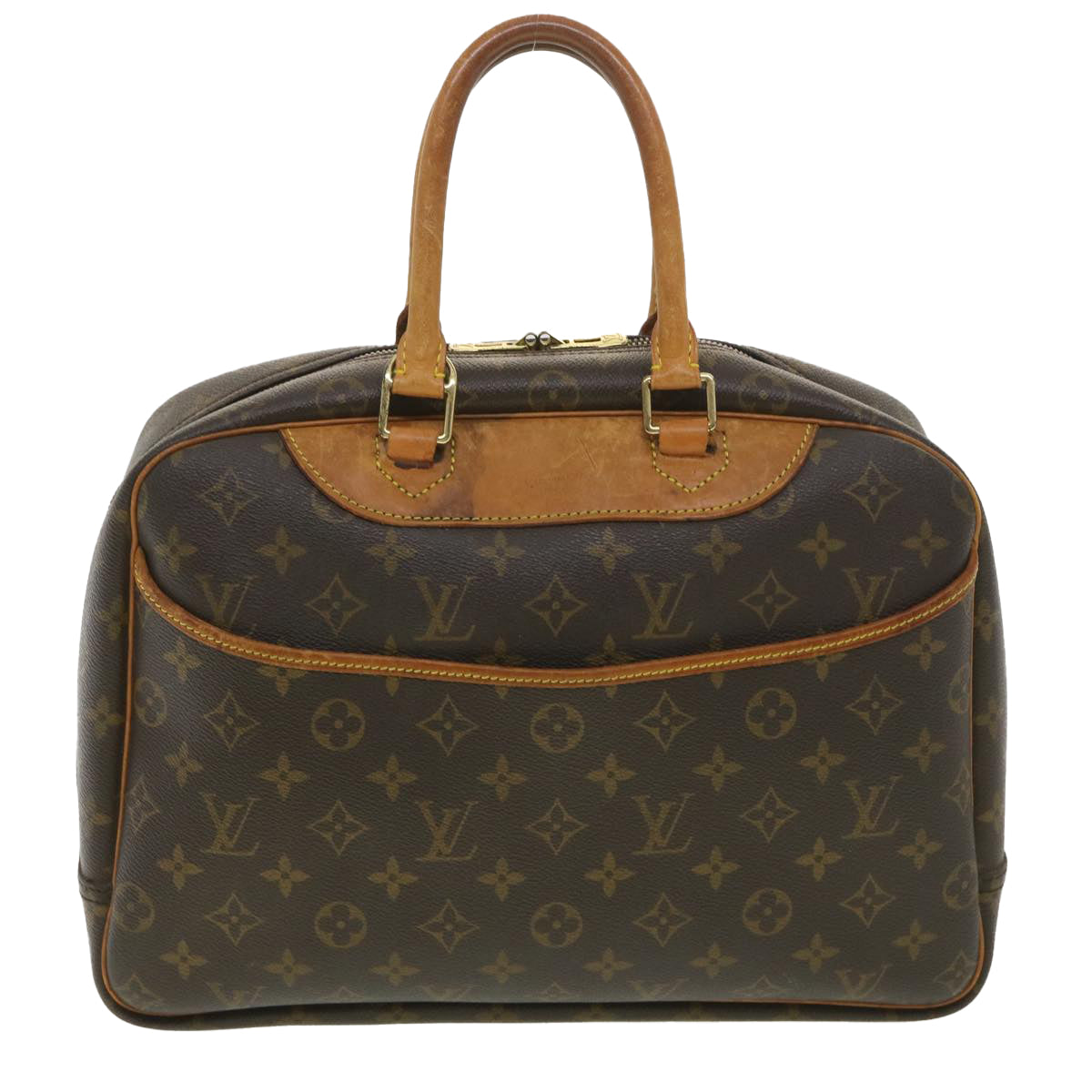 Louis Vuitton  Monogram Deauville Hand Bag M47270 LV Auth 37605