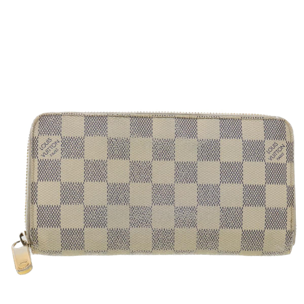 Louis Vuitton  Damier Azur Zippy Wallet Long Wallet N60019 LV Auth 37850