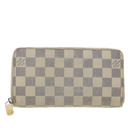 Louis Vuitton  Damier Azur Zippy Wallet Long Wallet N60019 LV Auth 37850