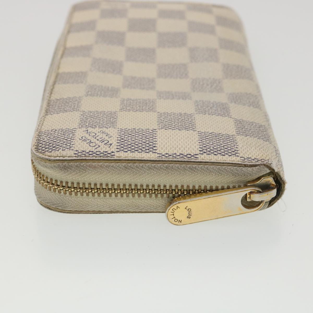 Louis Vuitton  Damier Azur Zippy Wallet Long Wallet N60019 LV Auth 37850