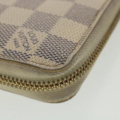 Louis Vuitton  Damier Azur Zippy Wallet Long Wallet N60019 LV Auth 37850