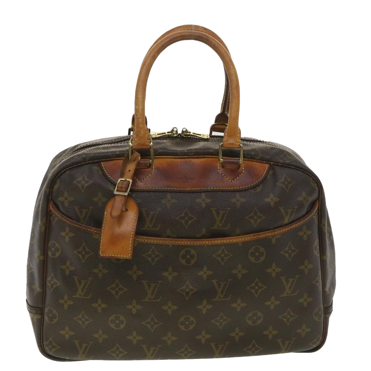 Louis Vuitton  Monogram Deauville Hand Bag M47270 LV Auth 37877