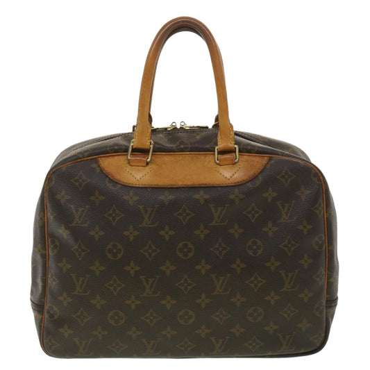 Louis Vuitton  Monogram Deauville Hand Bag M47270 LV Auth 37934