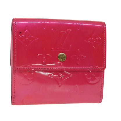 Louis Vuitton  Vernis Portomone Bie Cult Credit Wallet Pink M91248 LV Auth 37992