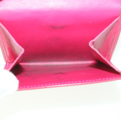 Louis Vuitton  Vernis Portomone Bie Cult Credit Wallet Pink M91248 LV Auth 37992