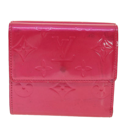 Louis Vuitton  Vernis Portomone Bie Cult Credit Wallet Pink M91248 LV Auth 37992