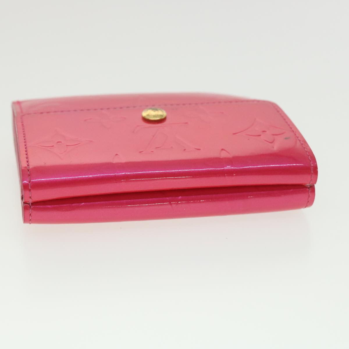 Louis Vuitton  Vernis Portomone Bie Cult Credit Wallet Pink M91248 LV Auth 37992