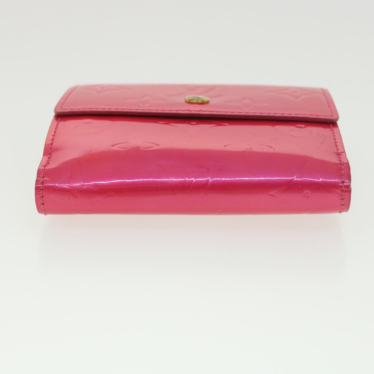 Louis Vuitton  Vernis Portomone Bie Cult Credit Wallet Pink M91248 LV Auth 37992