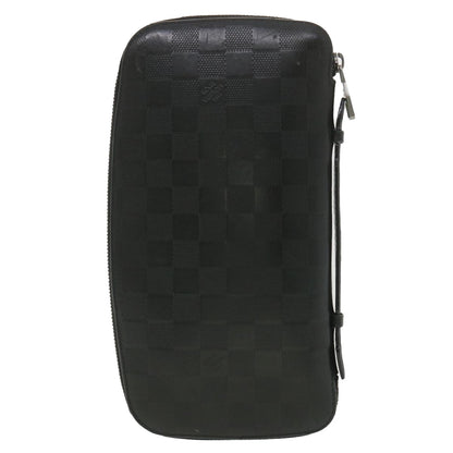 Louis Vuitton  Damier Infini Atoll Travel Case Black N41380 LV Auth 38142