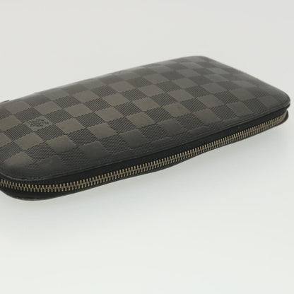 Louis Vuitton  Damier Infini Atoll Travel Case Black N41380 LV Auth 38142