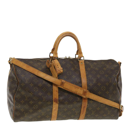 Louis Vuitton  Monogram Keepall Bandouliere 50 Boston Bag M41416 LV Auth 38157