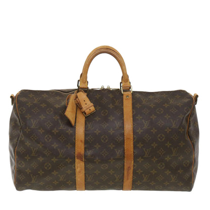 Louis Vuitton  Monogram Keepall Bandouliere 50 Boston Bag M41416 LV Auth 38157