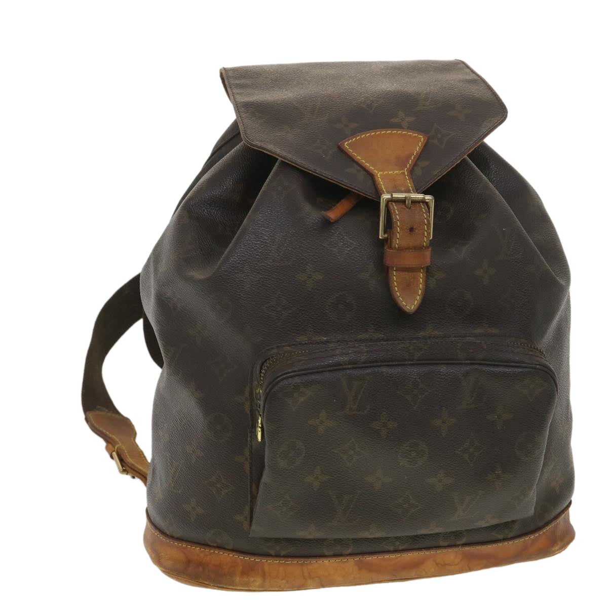 Louis Vuitton  Monogram Montsouris GM Backpack M51135 LV Auth 38161