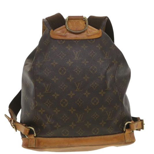 Louis Vuitton  Monogram Montsouris GM Backpack M51135 LV Auth 38161