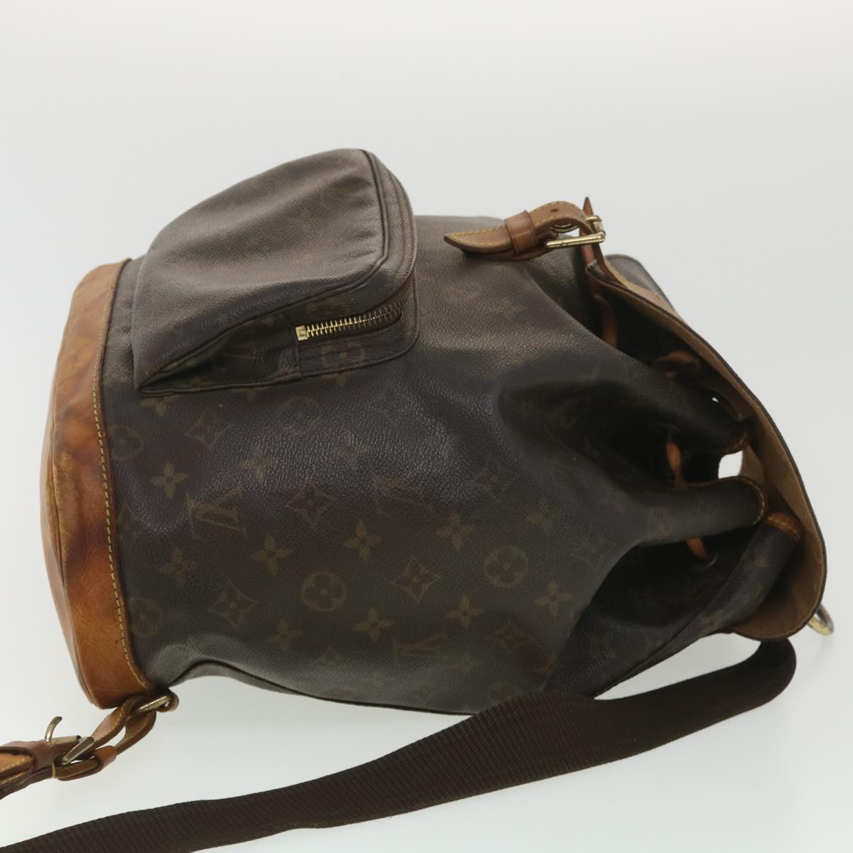 Louis Vuitton  Monogram Montsouris GM Backpack M51135 LV Auth 38161