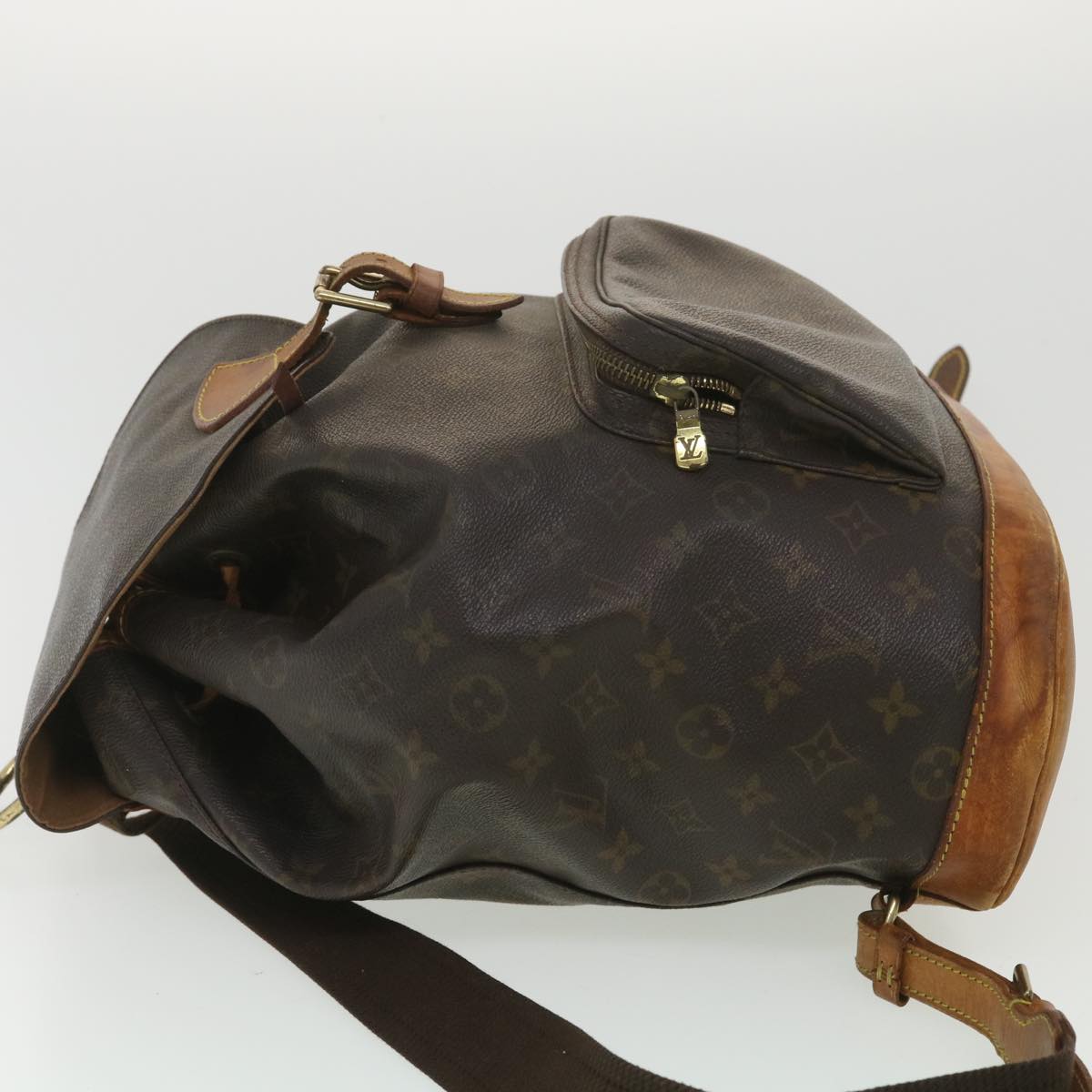 Louis Vuitton  Monogram Montsouris GM Backpack M51135 LV Auth 38161